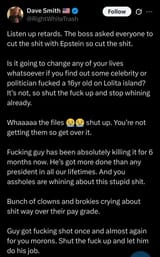 dave smith trump epstein file defense