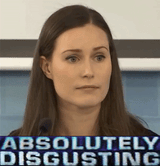 Sanna disgusted