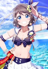yande.re 632159 bikini cleavage love_live!_sunshine!! open_shirt see_through shiimai swimsuits watanabe_you