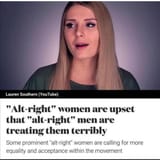 lauren southern decrying altright misogyny