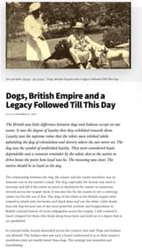 Dogs British Empire and a Legacy Followed Till This Day