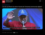 Lula diz que Brasil vai cobrar imposto