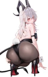 yande.re 1229204 ass ass_grab heels horns leotard no_bra pantyhose ru_zhai tail tattoo wuthering_waves zani