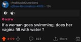 vagina water