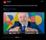 Lula defende aumento de impostos