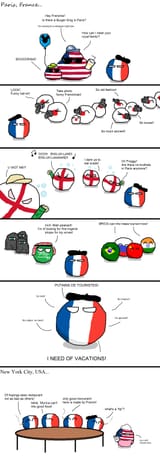 tourists in france
