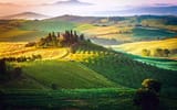 italy-tuscany-fog-sky-fields-house-manor-wallpaper-preview