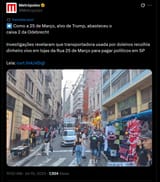 25 de Março, alvo de Trump, abasteceu o caixa 2 da Odebrecht
