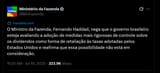 nega que o governo brasileiro esteja avaliando a adoção de medidas mais rigorosas