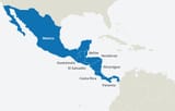 central america map