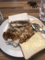 bread rice with gravy