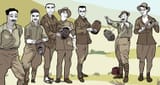 Spanish Legionnaire Chuds with their war trophies
