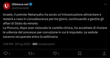 Screenshot 2025-07-20 at 19-51-35 (1) Ultimora.net su X Israele il premier Netanyahu ha avuto un’intossicazione alimentare e resterà a casa in convalescenza per tre giorni continuando a gestire gli affari di Stato da remoto. La Procura dopo av[...]