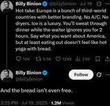no free bread in europe