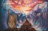moses parts the red sea