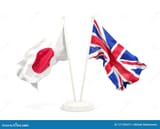 two-waving-flags-japan-uk-two-waving-flags-japan-uk-isolated-white-d-illustration-137185610