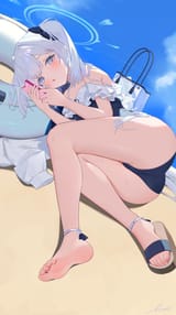 yande.re 1106479 angel blue_archive p1up1u swimsuits tsukiyuki_miyako