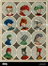 examples-of-headwear-worn-by-english-men-date-14th-century-K05K0M