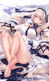 yande.re 899310 areola azur_lane erect_nipples feet formidable_(azur_lane) gothic_lolita lolita_fashion melailai no_bra pantsu see_through skirt_lift