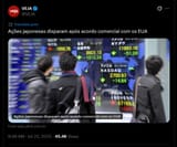 Ações japonesas disparam após acordo