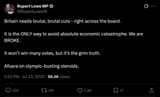 Screenshot 2025-07-23 at 20-16-41 Rupert Lowe MP on X Britain needs brutal brutal cuts - right across the board. It is the ONLY way to avoid absolute economic catastrophe. We are BROKE. It won’t win many votes but it’s the grim truth. Afuera on o[...]