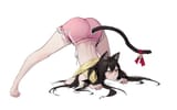 yande.re 839706 animal_ears ass dongho_kang feet nekomimi shirt_lift tail