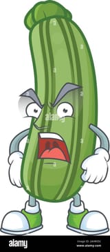angry-face-of-zucchini-cartoon-character-style-2AHRX5C