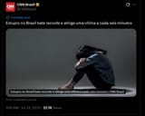 Estupro no Brasil bate recorde