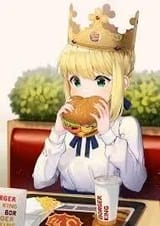 why-do-people-use-an-image-of-an-anime-girl-saber-eating-a-v0-02pb4xihtqyd1