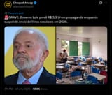 3,5 bi em propaganda enquanto suspende envio de livros