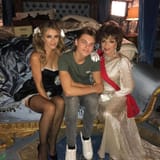 Liz Hurley and her IRL Son (and Joan Collins)