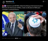 Governo Lula RETIRA o Brasil da Aliança Internacional para a Memória do Holocausto