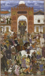 Nauroz_durbar_of_Jahangir_(left_half),_From_the_St._Petersburg_Album_(Russian_Academy_of_Sciences_Ms._E-14_f.10)