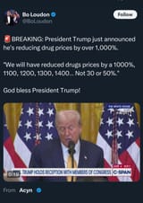 trump will reduce drug prices by 1000%