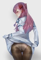 yande.re 570155 ass girls_frontline negev_(girls_frontline) pantsu pantyhose sabashi skirt_lift uniform