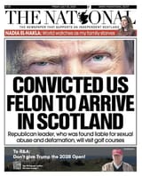 trump visit scotland newspaper