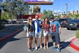 Taking the souvenir photo with my Spanish friends