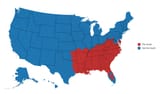the south