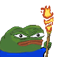 pepe-angry-holding-flaming-torch
