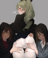 __nishizumi_maho_anchovy_and_mika_girls_und_panzer_drawn_by_absolutemabbak__bbb9434110c0aba77144405d44fc273c