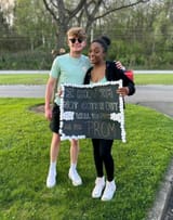 black girl asks white man out to prom