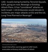 UAE Terror squads hunting Israelis
