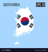 south-korea-map-border-with-flag-eps10-vector-20249162