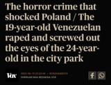 venezuelan rapist eyegouger poland
