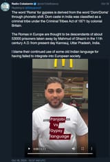 roma gypsies are a criminal tribe from india