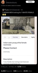 female white roommate only saar