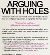 your holes are worthless