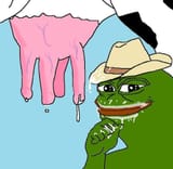 Pepe cow milk smug