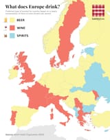 drink of choice in Europe
