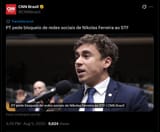 PT pede bloqueio de redes sociais